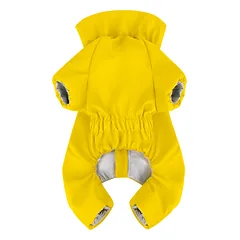 WAUDOG Clothes vandeniui atsparus lietpaltis šuniui, geltonas, L50 — 2 nuotrauka