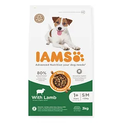 IAMS sausas maistas mažų ir vidutinių veislių šunims su ėriena, 3 kg