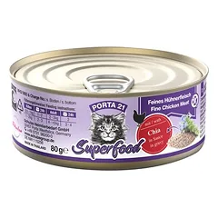 Porta 21 Superfood drėgnas maistas katėms 6 x 80 g
