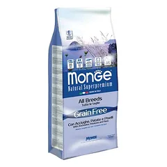 Monge Superpremium Grain Free All Breeds Sardellen, Kartoffeln und Erbsen