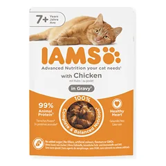 IAMS Delights konservai vyresnėms katėms su vištiena, 85 g — 2 nuotrauka