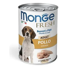 Monge Fresh adult konservuotas pašaras šunims su vištiena 400g