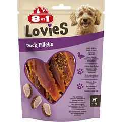 8IN1 Lovies Duck Fillets 80g skanėstas šuniui antienos filė