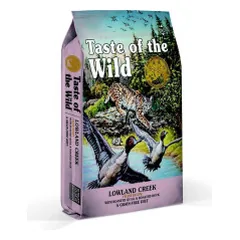 Taste of the Wild Lowland Creek sausas pašaras su kepinta putpeliena ir antiena katėms