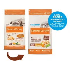 Nature’s Variety Healthy Grain Sausas pašaras mažų veislių šuniukams su vištiena 1,5 kg — 2 nuotrauka
