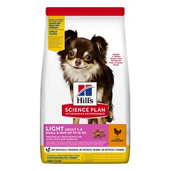 Hill’s Science Plan Canine Adult Small and Mini Light Sausas maistas suaugusiems mažų veislių šunims (su vištiena) 1,5 kg