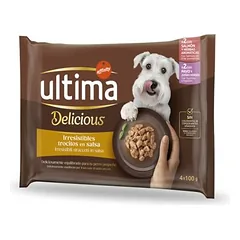 Ultima Delicious Adult Mini juostelės padaže, drėgnas maistas šunims 44 x 100 g — 4 nuotrauka
