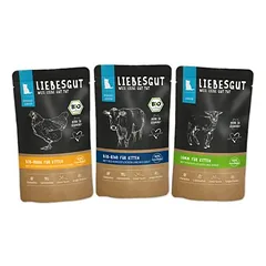 Liebesgut drėgnas maistas katėms, bandomasis rinkinys Junior 6 x 100 g