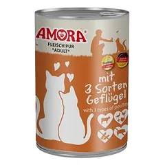 AMORA Cat Pur 6 x 400 g drėgnas maistas katėms