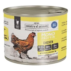 COUNTRY OF ANIMALS Cat Monoprotein Chicken 200g vištiena, drėgnas maistas katėms