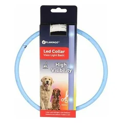 Flamingo VISIO LIGHT LED COLLAR BLUE 70CM — 1 nuotrauka