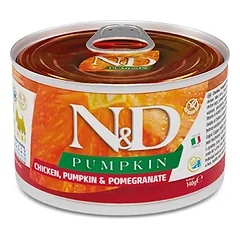 FARMINA N&D PUMPKIN - DOG Wet Chicken Pumpkin&Pomegranate ADULT MINI 140 g (pak.6)