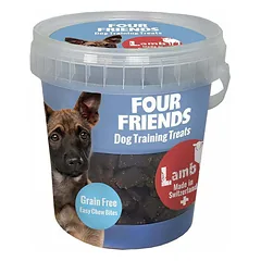 Four Friends Training Treats Lamb dresūros skanėstai šunims su ėriena ir kepenėlėmis, 400 g