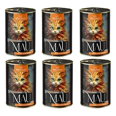 Mau paštetas ir filė – antis su mangu ir laukine rože – vaikams, 6x400 g