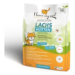 I love my cat Getreidefreies Trockenfutter für Kitten mit Lachs