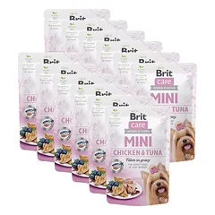 Brit Care Mini vištienos ir tuno filė su padažu 12x85g
