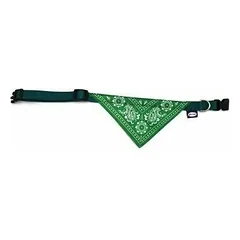 RECORD BANDANA NYLON COLLAR GREEN 1X20-30 CM