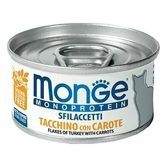 Monge Cat Monoprotein Flakes Turkey with Carrots 80 g
