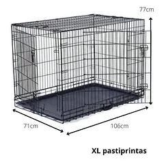 Metalinis narvas XL (pastiprintas) 106x71x77cm — 2 nuotrauka