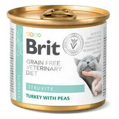 Brit GF Veterinary Diets konservuotas pašaras katėms Struvite 200 g nuotrauka
