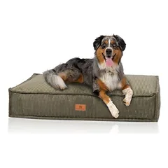 Knuffelwuff pagalvė šunims Lesedi iš kordo su rankų darbo audinio išvaizda, Vidutiniams 11–25 kg — 3 nuotrauka