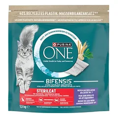 PURINA ONE SterilCat su juodąja menke, sausas maistas katėms — 2 nuotrauka
