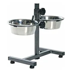 Trixie Dog Bar 2x4,5 L/28 cm, 60cm, Statīvs ar 2 bļodām suņiem (augstums 60cm)