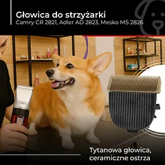 Galvutė su peiliukais Camry CR2821, Adler AD2823 ir Mesko plaukų kirpimo mašinėlėms — 5 nuotrauka
