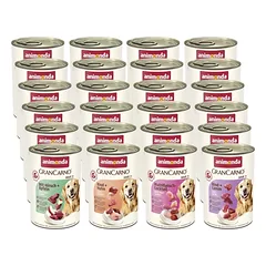 ANIMONDA Grancarno suaugusiems šunims skirtas maistas su įvairiais skoniais, 24x400 g