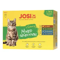 JosiCat Multipack Sauce Mixed konservuotas pašaras katėms 4x12x85 g