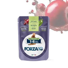 Forza 10 Adult paštetas sterilizuotoms katėms 1-6 m., su putpelių mėsa, 80 g