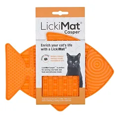 LickiMat Classic Casper - laižymo kilimėlis katėms ir mažiems šunims, Różowy / Miękka — 2 nuotrauka