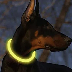LED antkaklis augintiniams, reguliuojamas, 20-70 cm — 5 nuotrauka