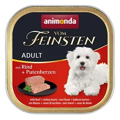 Animonda Vom Feinsten Classic Konservai Šunims Su Jautiena Ir Kalakutų Širdimis, 150g