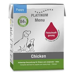 PLATINUM MENU Puppy Chicken paštetas su vištiena šuniukams 375g