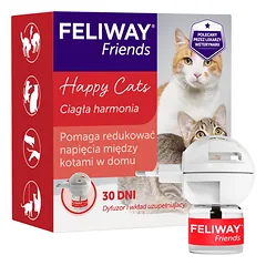CEVA Feliway Friends difuzorius + 48 ml flakonas su C.A.P. feromonu.