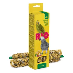 RIO lazdelės papūgoms su riešutais ir medumi, 2x90 g
