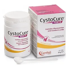 Candioli Cystocure Forte papildai šlapimo takams šunims ir katėms, 30 g