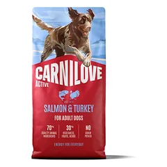 CARNILOVE Active Dog Salmon & Turkey suaugusiems šunims, 12 kg 