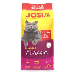 Pašaras JosiCat Sterilised Classic, 15+3kg AKCIJA