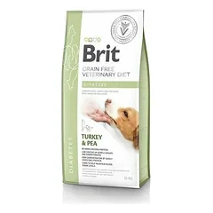 Brit Veterinary Diets Dog Diabetes veterinarinis sausas maistas šunims su diabetu ir lėtiniu kolitu, 12 kg