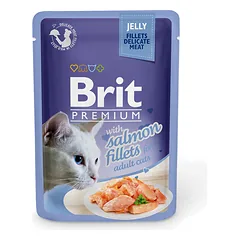 Brit Premium Delicate konservai katėms Salmon in Jelly  24vnt. x 85g.