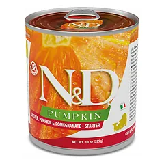 Farmina N&D Dog Pumpkin All Breeds Starter Puppy su vištiena, moliūgu ir granatais, drėgnas maistas šunims 285 g — 2 nuotrauka