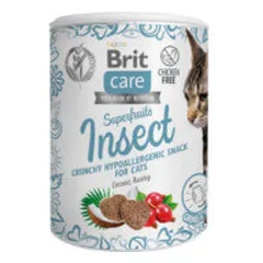 Brit Care Cat Superfruits Insect begrūdžiai skanėstai katėms - Pet24