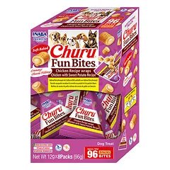 Churu Fun Bites skanėstas šunims su vištiena ir saldžia bulve suktinukai 96g