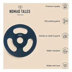 Nomad Tales Bloom itin tvirtas aportavimo diskas, žaislas šunims, Ø 22 x H 1,25 cm — 4 nuotrauka