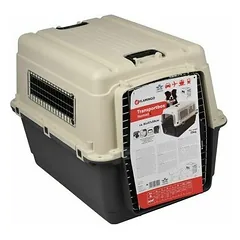 Flamingo Nomad L Dog Transport Cage Dark Grey, 80 x 57 x 65 cm