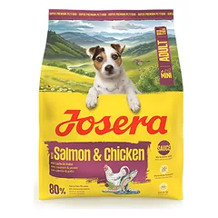 Josera Mini Salmon+Chicken sausas pašaras mažų veislių šunims su lašiša ir vištiena, 900 g