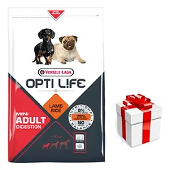 VERSELE-LAGA Opti Life Adult Digestion Mini 2,5kg + STAIGMENA ŠUNIUI