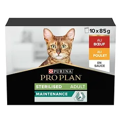 PURINA PRO PLAN Cat Sterilised Adult Maintenance drėgnas maistas katėms 10 x 85 g — 3 nuotrauka